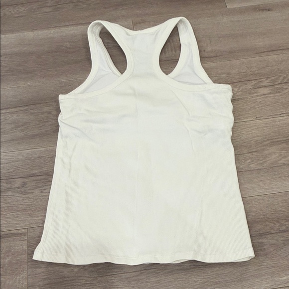 ALL ACCESS White Ribbed Tank Top - Picture 3 of 5